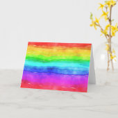 Carte Painted Rainbow (Fleur jaune)