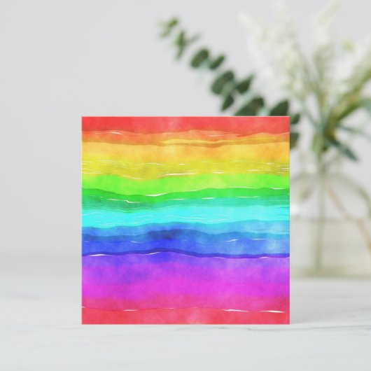 Carte Painted Rainbow (Debout devant)