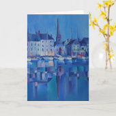 Carte Painting of Honfleur - Norandy - France (Fleur jaune)