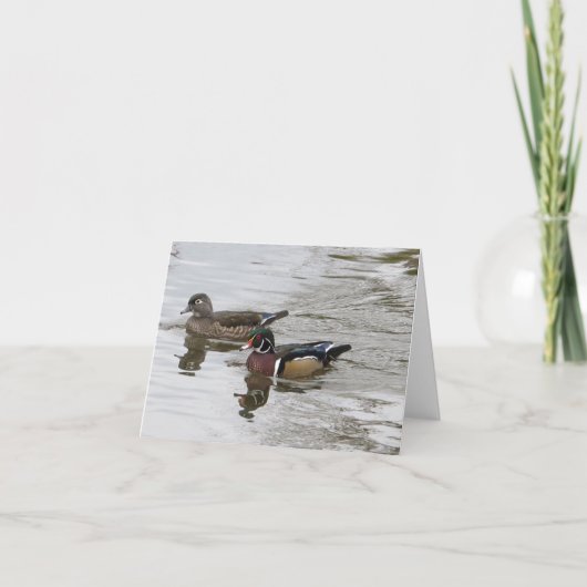Carte Paire de canard à bois (Devant)