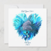 Carte Paire de dauphins (Devant)