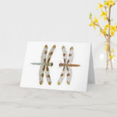 Carte Paire jumelée de 12 libellules de l'écumeur tachet (Fleur jaune)