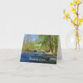 Carte Paisible À La Rivière Penser De Vous (Fleur jaune)