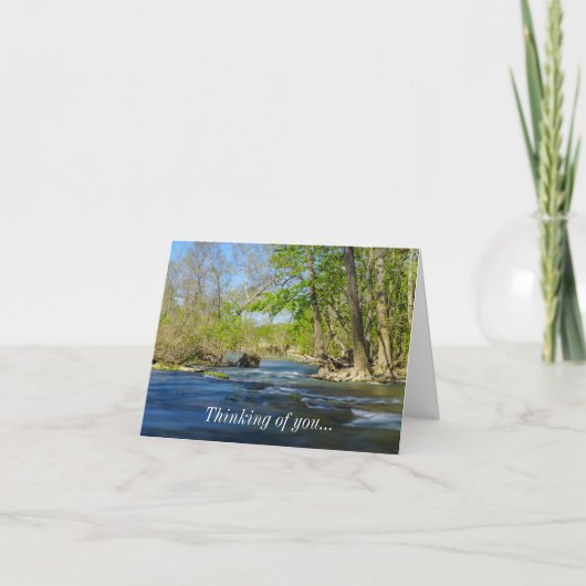 Carte Paisible À La Rivière Penser De Vous (Devant)
