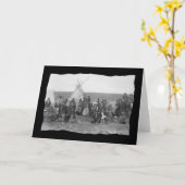 Carte Paiute amérindienne vintage (Fleur jaune)