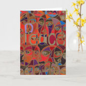 Carte paix (Fleur jaune)