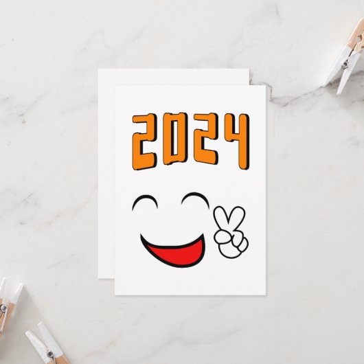 Carte Paix 2024 Amour (Devant/Arrière en situation)