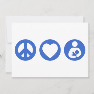 Carte Paix Amour Allaitement
