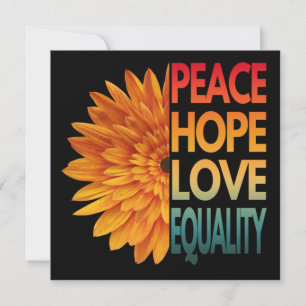 CARTE PAIX AMOUR ESPOIR ÉGALITÉ