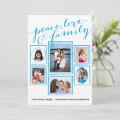 Carte Paix, amour et famille (Debout devant)