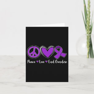 Carte Paix Amour Fin Surdose Ruban Violet Surdose Awa