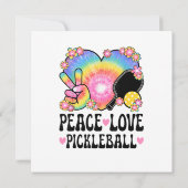 Carte Paix Amour Pickleball (Dos)
