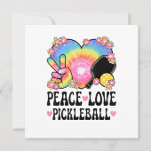 Carte Paix Amour Pickleball (Devant)