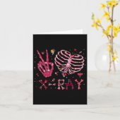 Carte Paix Amour Radiographie Saint-Valentin  (Fleur jaune)