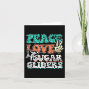 Carte Paix Amour Sugar Gliders 