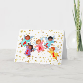 Carte Paix avec Angels