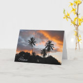 Carte Paix - bien-être/encouragement (Fleur jaune)