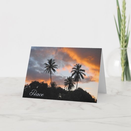 Carte Paix - bien-être/encouragement (Devant)