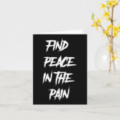 Carte Paix dans la douleur santé mentale Suicide Sensibi (Fleur jaune)