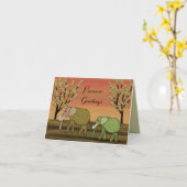 Carte Paix de la Pâque (Fleur jaune)