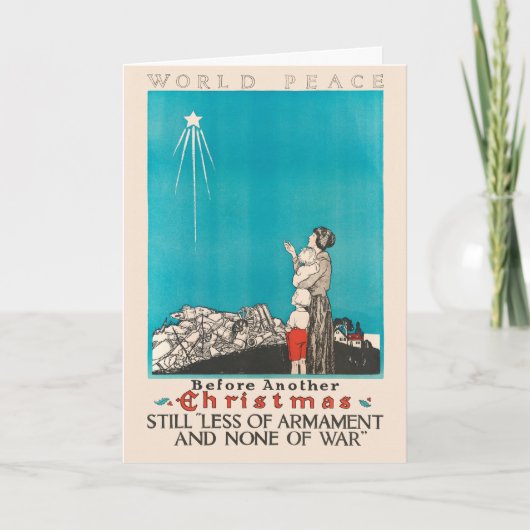 Carte Paix de Noël vintage (Devant)