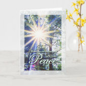 Carte Paix de prière de Saint François (Fleur jaune)