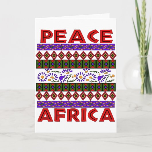 Carte Paix en Afrique (Devant)