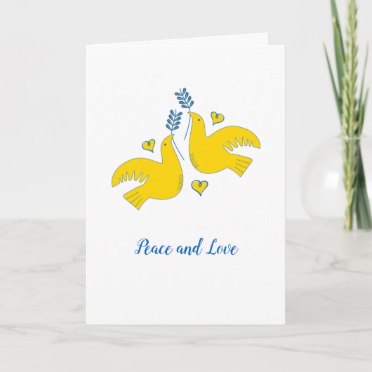 Carte Paix et amour (Devant)