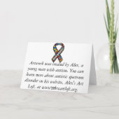 Carte Paix et amour (Dos)