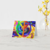 Carte Paix et harmonie_ (Fleur jaune)