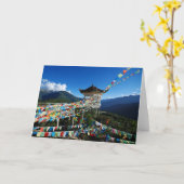 Carte Paix et harmonie (Fleur jaune)