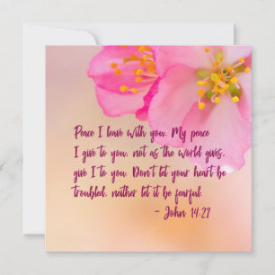 Carte Paix Je Pars Avec Toi Christian Floral