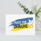 Carte Paix pour l'Ukraine (Debout devant)