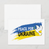 Carte Paix pour l'Ukraine (Devant / Derrière)