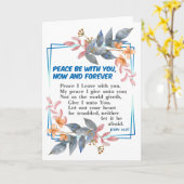 Carte Paix sois avec toi (Fleur jaune)