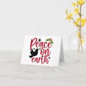 Carte Paix sur Terre (Fleur jaune)