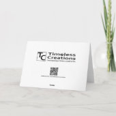 Carte Paix sur Terre (Dos)