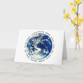 Carte Paix sur Terre (Fleur jaune)