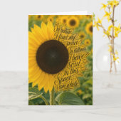 Carte Paix Tournesol (Fleur jaune)