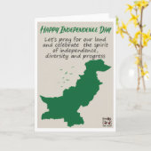 Carte Pak Independence Day - Map (Fleur jaune)