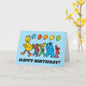 Carte Pal de rue Sésame | Ballons de parti (Fleur jaune)