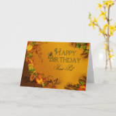 CARTE PAL SECRET DE L'ANNIVERSAIRE - SORTIES DE L'AUTOMN (Fleur jaune)