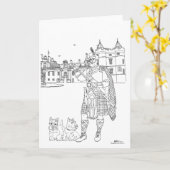 Carte Palais de Holyrood Écosse (Fleur jaune)