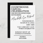 Carte Palais de justice. Décontracté. Cocktails. Invitat (Devant / Derrière)
