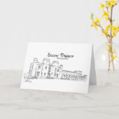 Carte Palais de Scone, Perth, Écosse (Fleur jaune)