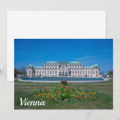 Carte Palais du Belvédère supérieur à Vienne, Autriche (Devant / Derrière)