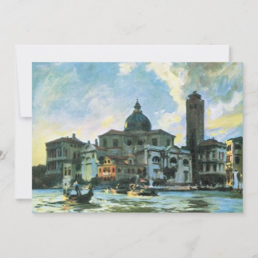 Carte Palazzo Labia, Venise par John Singer Sargent (Devant)