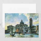 Carte Palazzo Labia, Venise par John Singer Sargent (Devant / Derrière)