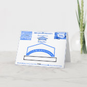 Carte Pale Blue Graduation Cap Blue Graduate Class 2024 (Dos)
