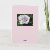 CARTE PÂLE ROSE ET CRÈME ROSE / ANNIVERSAIRE (Dos)